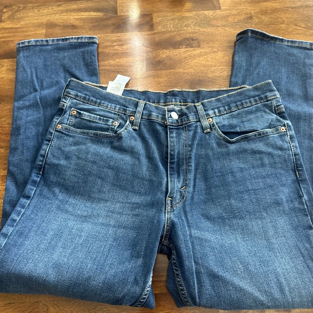Levis 511 Slim Fit Jeans Mens 36x30 Medium Wash Blue Denim Stretchy